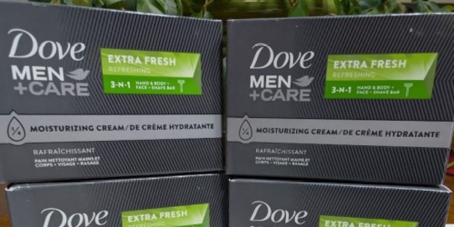 Dove Men+Care Bar Soap 8-Pack Just $7.79 Shipped on Amazon (Only 97¢ Each)