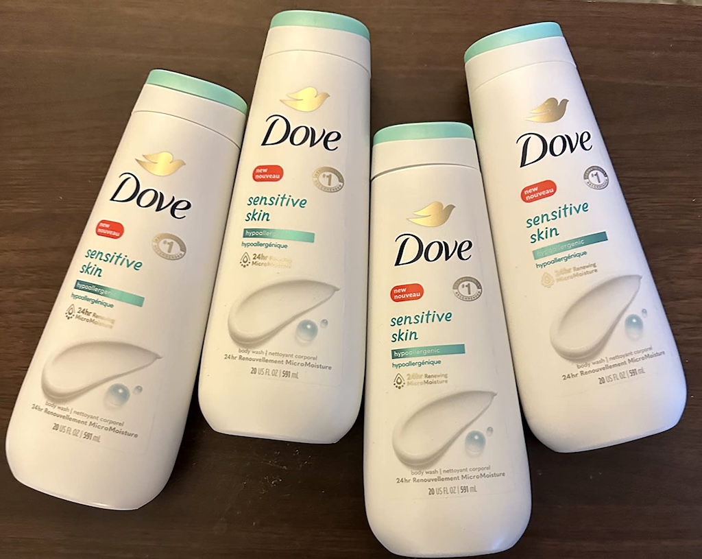 Dove Sensitive Skin Body Wash 4-Pack Only $12.88 Shipped on Amazon