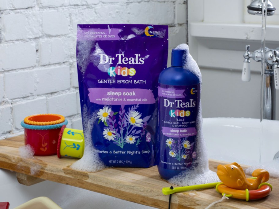 Dr Teal’s Kids Gentle Epsom Bath Salt 3-Pack Just $14.83 Shipped on Amazon (Under $5 Per Bag!)