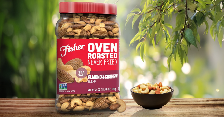 Fisher Nuts Almonds & Cashews 24oz Only $9.77 Shipped on Amazon (Reg. $14)