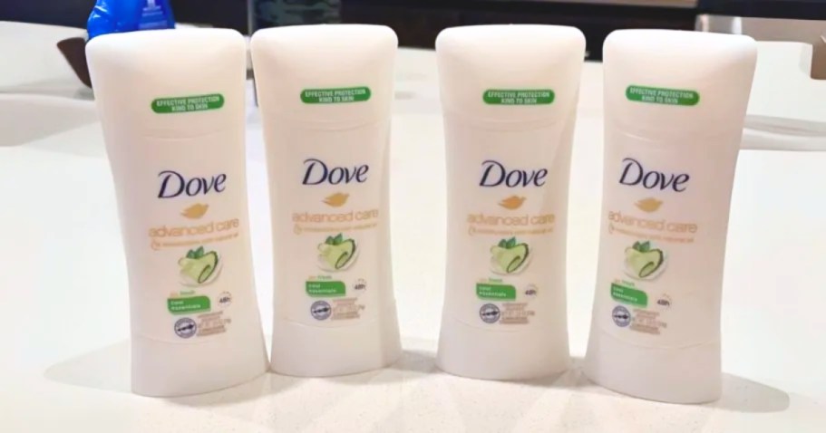 Dove Advanced Care Deodorant 4-Pack Only $13.58 Shipped on Amazon (Just $3.40 Each)