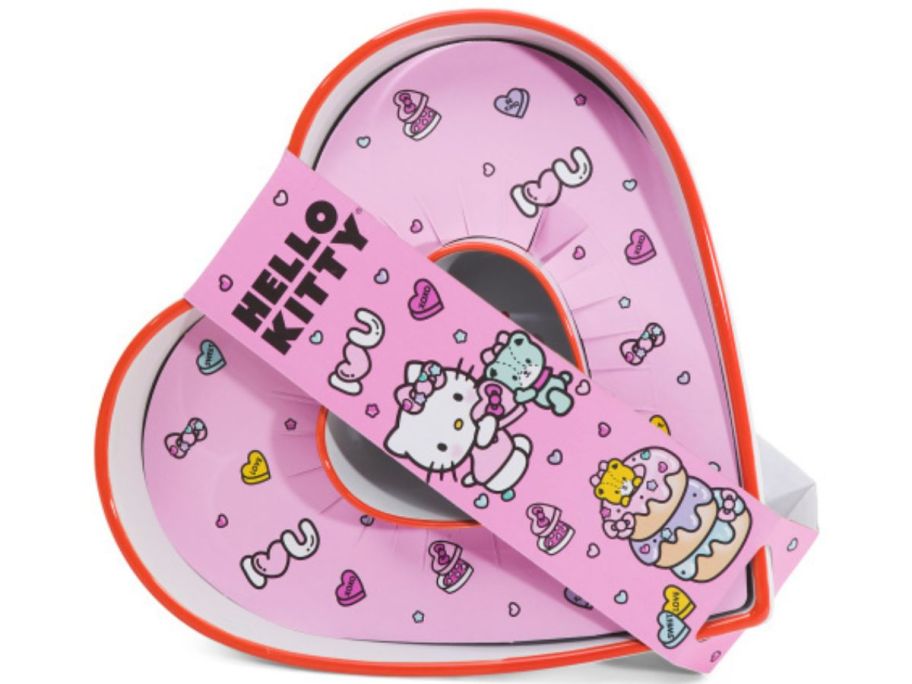 Hello Kitty 2-Pack Valentine's Day Friends Heart Baker & Ramekin Set stock image