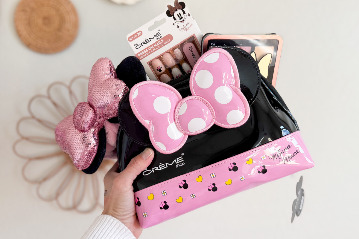 Minnie Mouse Travel Pouch Bundle + FOUR The Crème Shop Beauty Items Only $28 Shipped ($62.50 Value!)