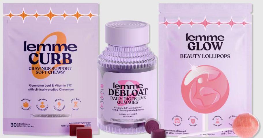 3 packages of Lemme Wellness Gummies