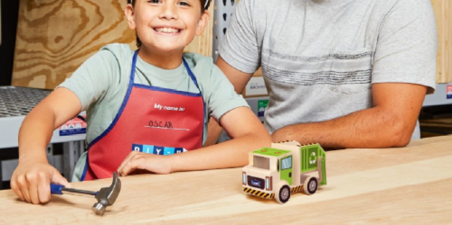 FREE Lowe’s Kids Workshop on 3/15 | Register to Make Recycling Truck