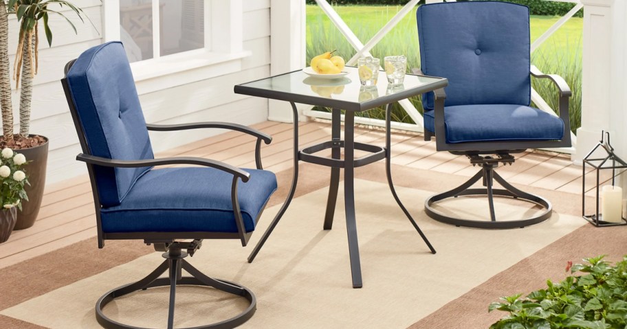 Mainstays Belden Park 3-Piece Outdoor Patio Bistro Set