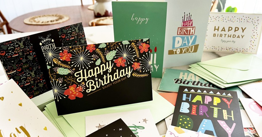 Assorted Birthday Cards 20-Pack Just $6.85 on Amazon (Always Have the Perfect Card on Hand!)