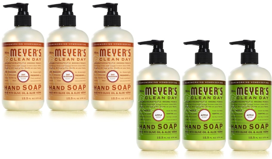 Mrs. Meyer's Hand Soap 12.5oz 3-Pack in Oat Blossom and Apple