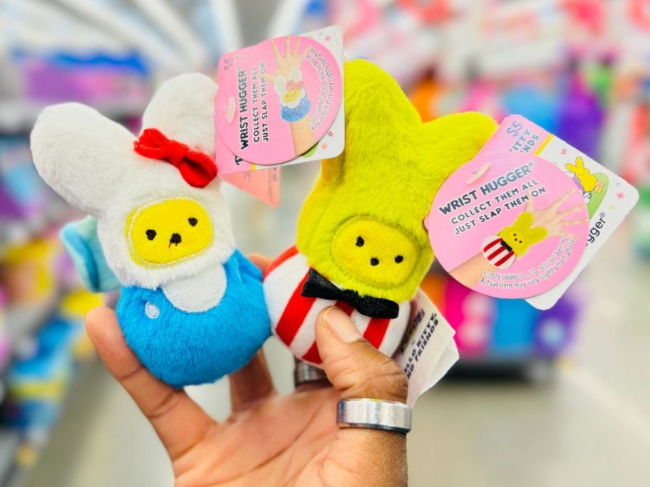 Peeps Wrist Huggers in hand in store