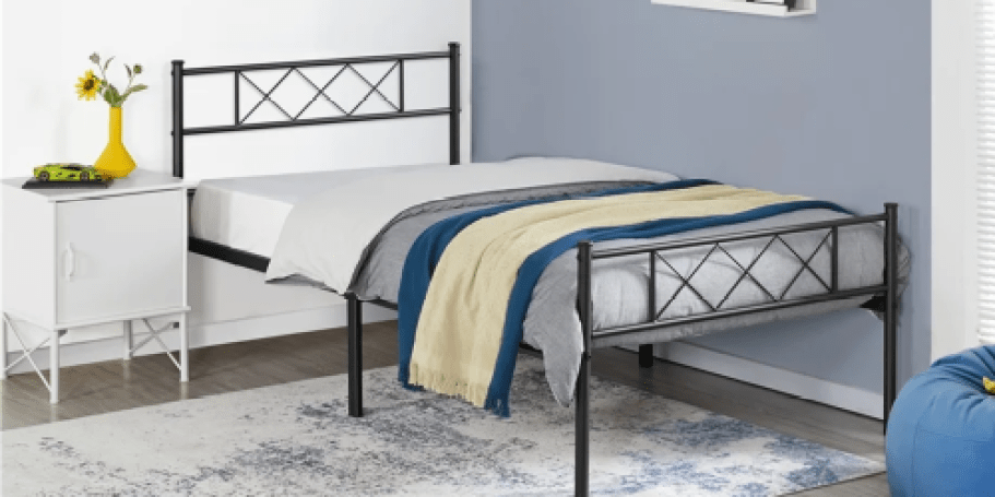 Metal Platform Bed Frame from $45 Shipped on Walmart.online (No Box Spring Needed!)