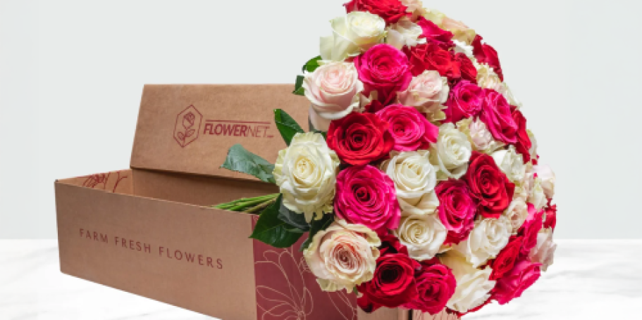 Shades of Pink Roses 50-Stem Box Only $64.99 Shipped on Costco.online | Pre-Order for Valentine’s Day Delivery!