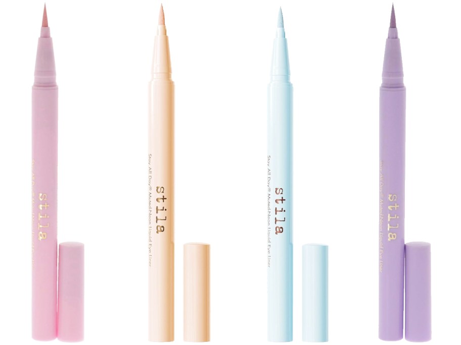 4 tubes of Stila Stay All Day Muted-Neon Liquid Eye Liners