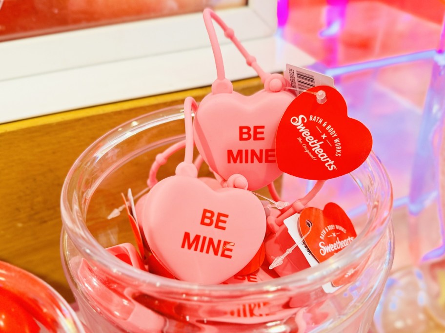 jar full of pink Sweetheart PocketBac Holders