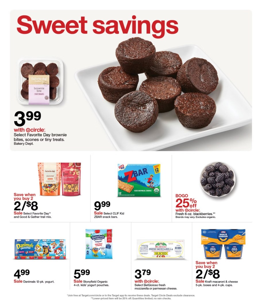 page from Target ad