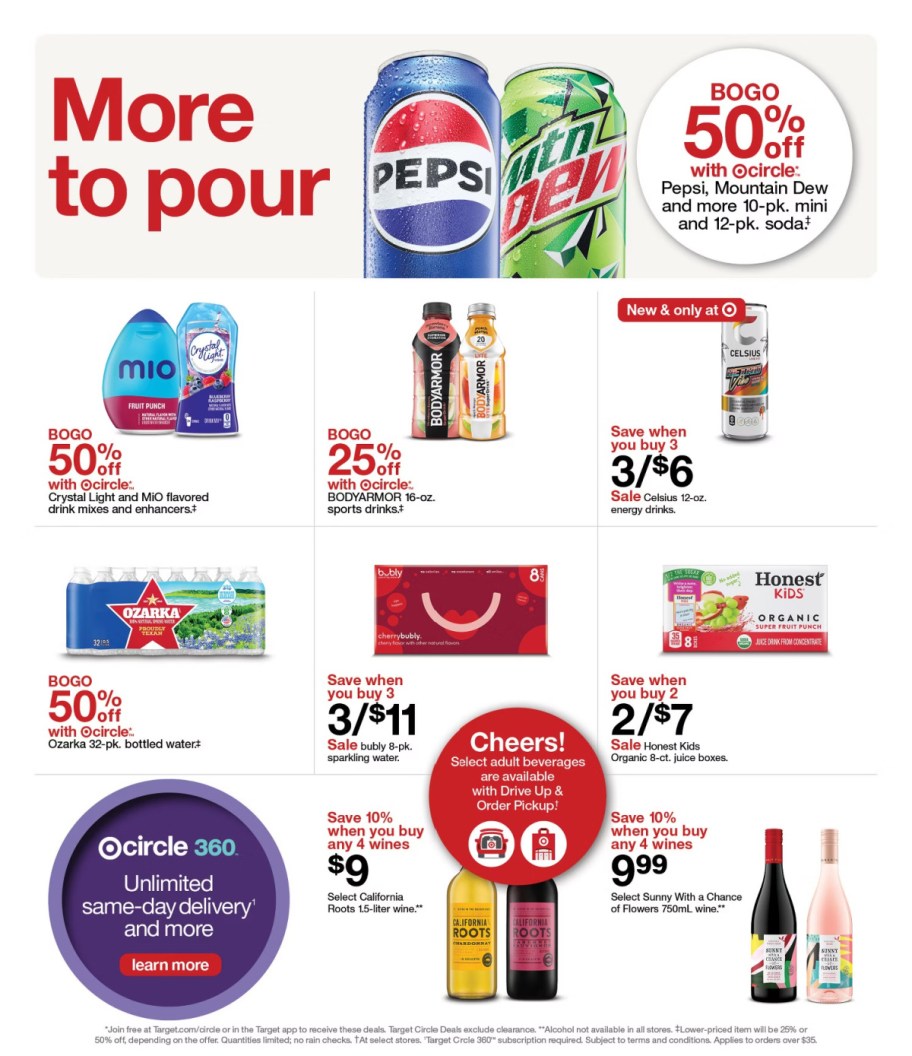 page from Target ad