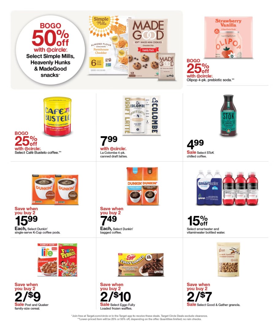 page from Target ad