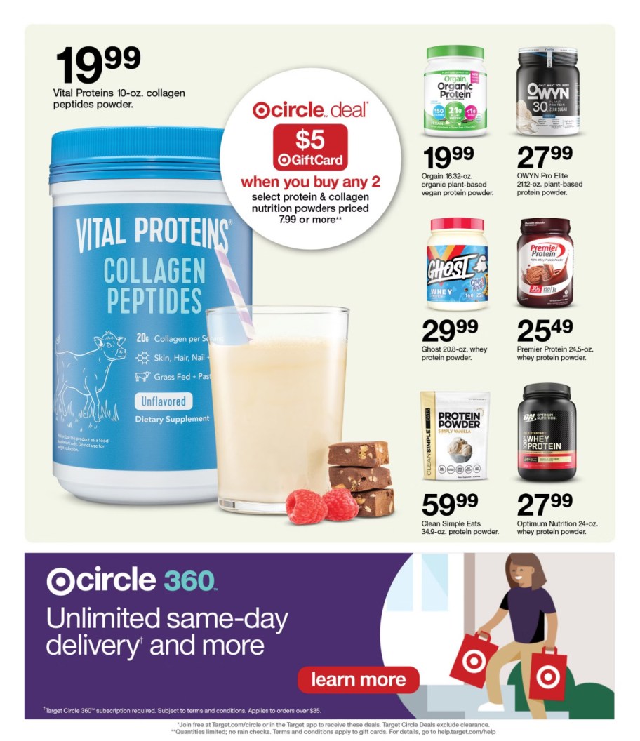 page from Target ad