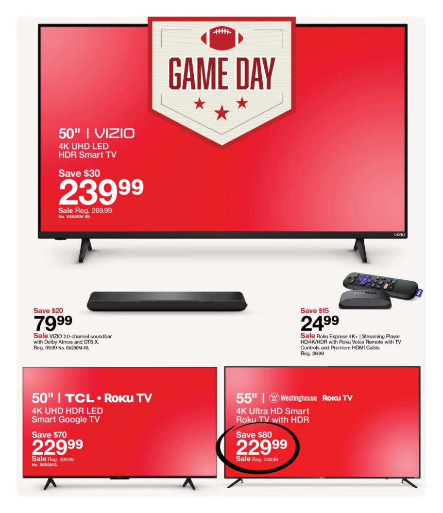 page from Target ad