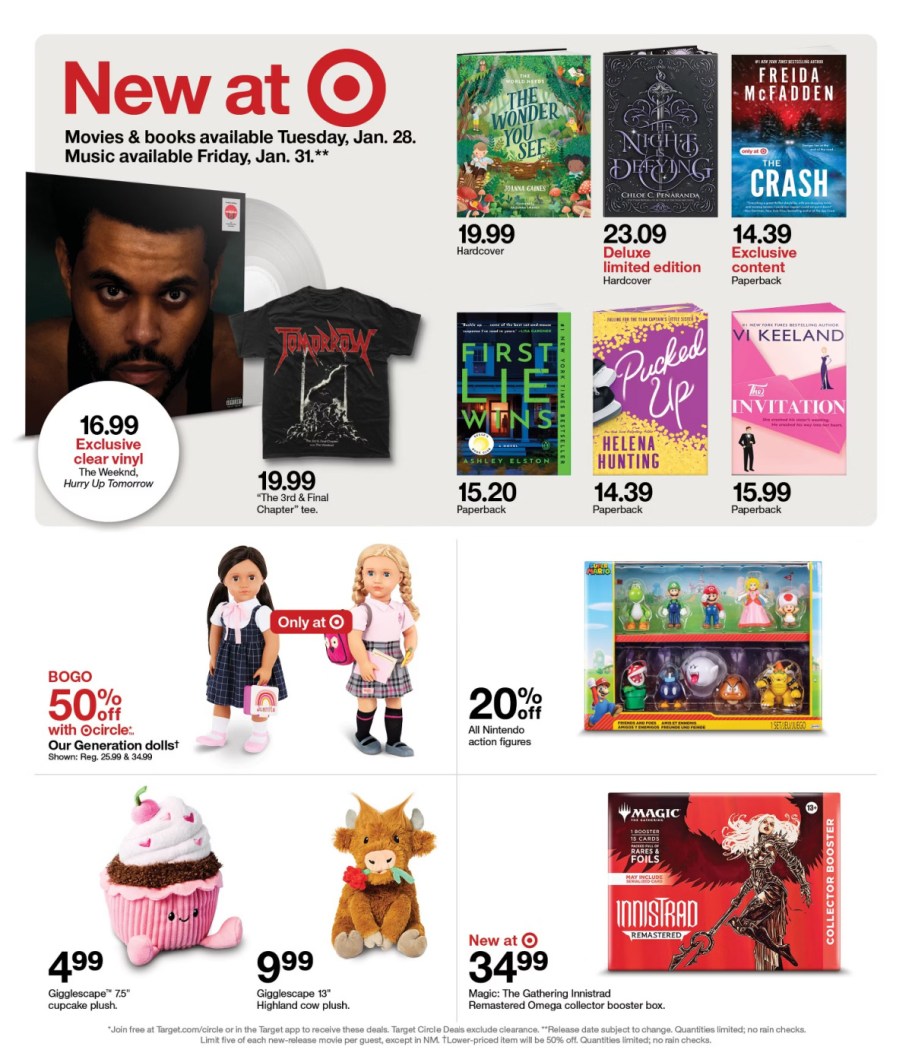 page from Target ad