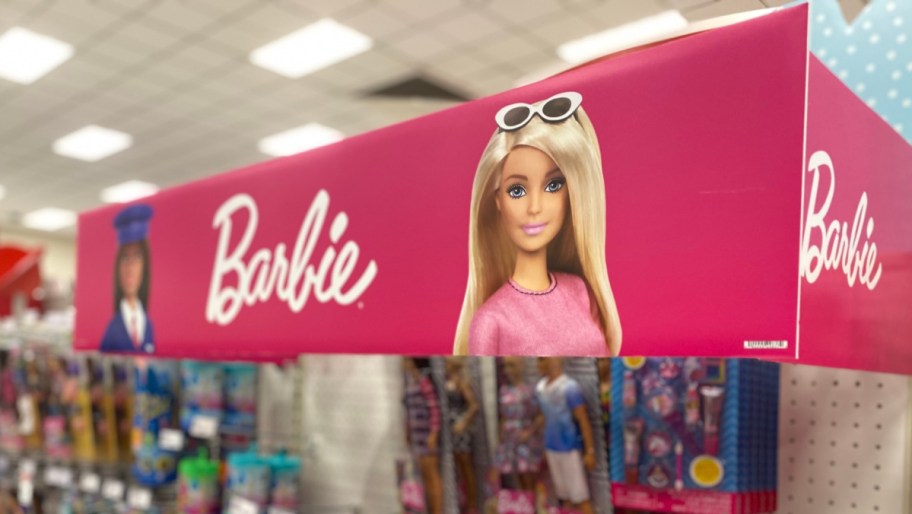 Target Barbie sign at target