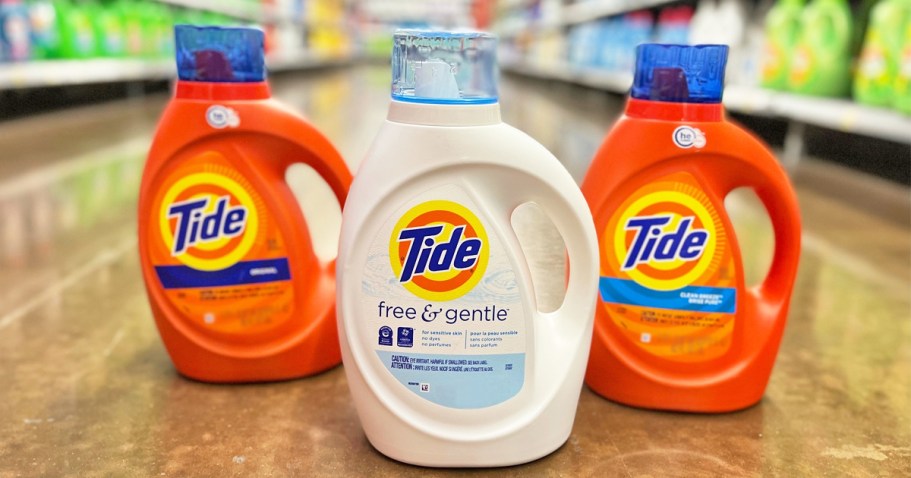 Over $16 Off FOUR Bottles of Tide Laundry Detergent on Amazon