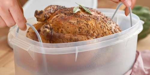 Tupperware XL Food Storage Container Just $13.49 at Costco (Fits Rotisserie Chicken!)