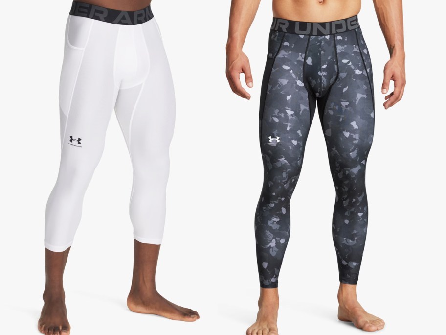 two men in under armour leggings