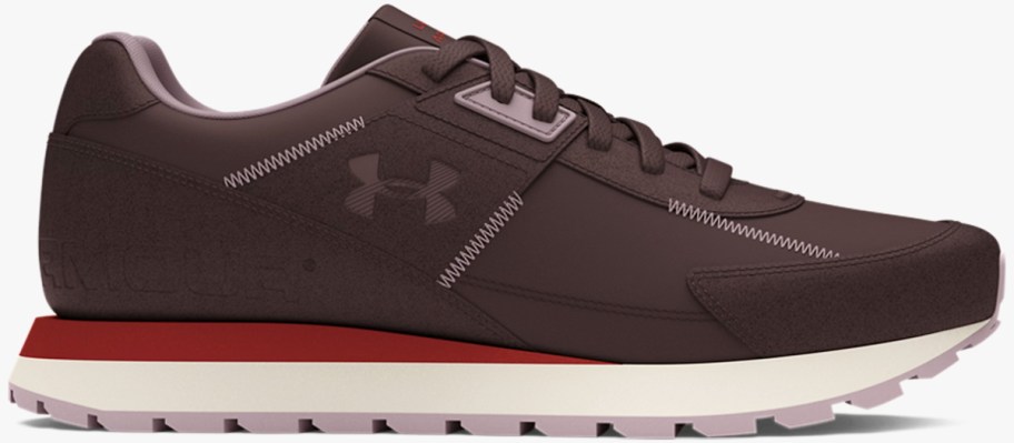 dark brown under armour shoe