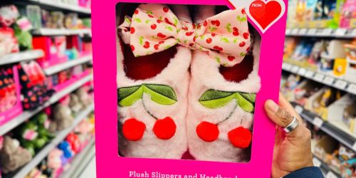 Valentine’s Day Slippers w/ Headband Sets ONLY $10.44 on Walmart.online