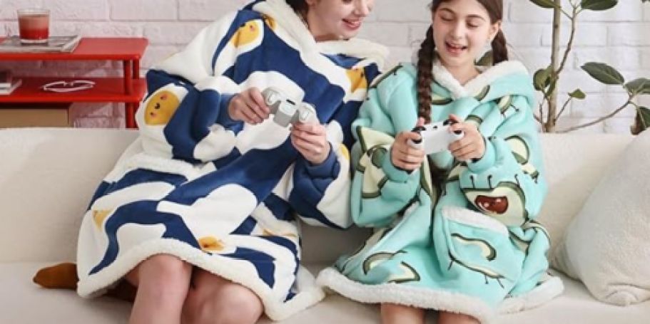 TWO Wearable Blanket Hoodies Only $9.99 Each on Amazon