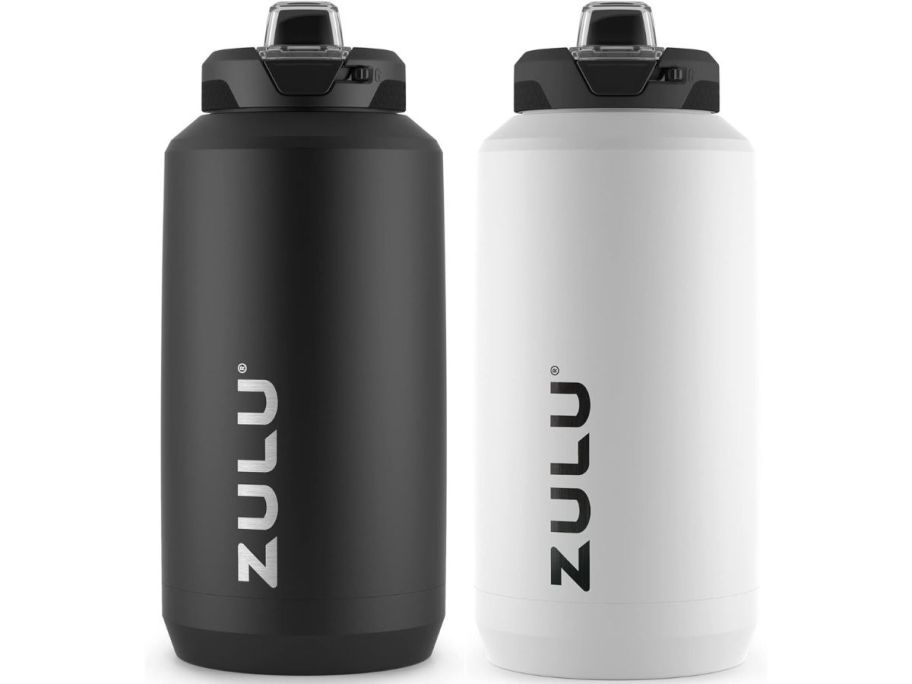 ZULU Stainless Steel 64-oz Bottle in Black & White