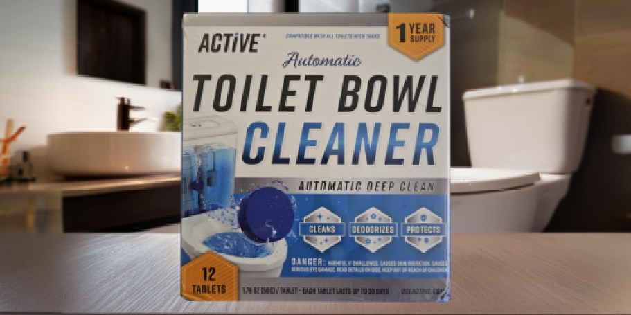 Get a WHOLE YEAR of Active Toilet Bowl Cleaner for Just $9.95 on Amazon