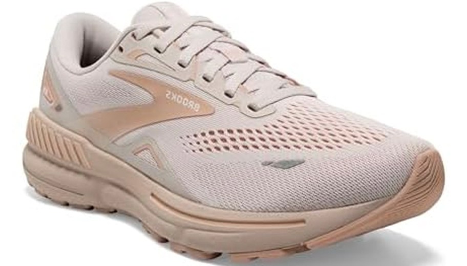 peach brooks running shoe