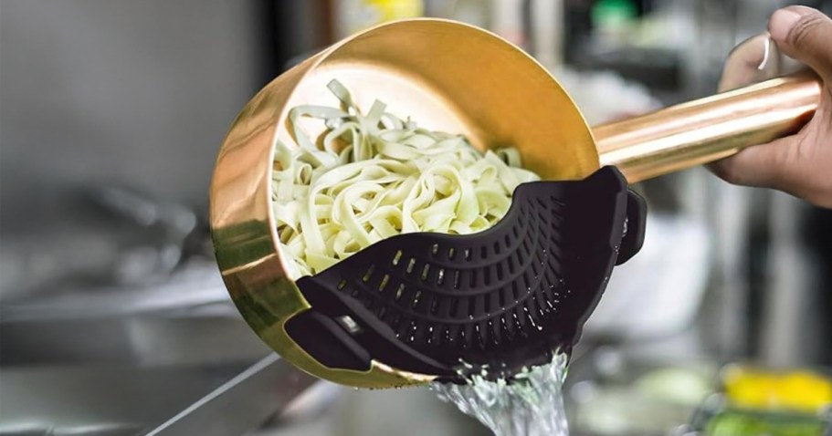 Clip-On Strainer Just $8.49 on Amazon | Over 8K 5-Star Ratings!