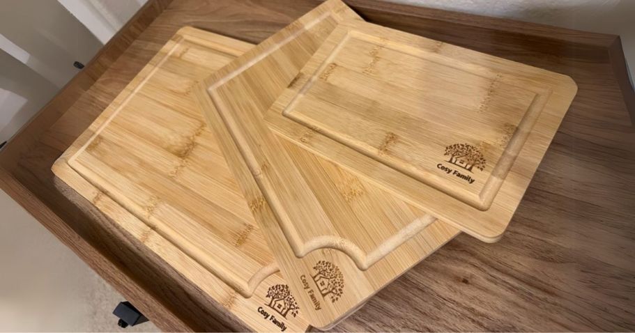 Bamboo Cutting Board 3-Pack Only $13.99 on Amazon (Reg. $24)