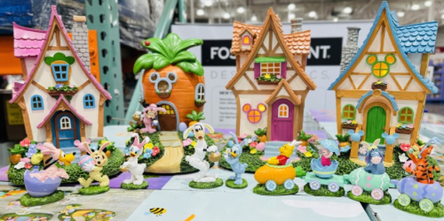 Disney Easter Village Set Now at Costco (Includes Mickey Mouse & Winnie the Pooh Characters)