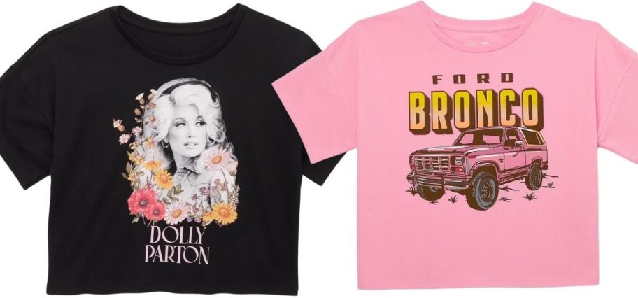 two girls graphic tees