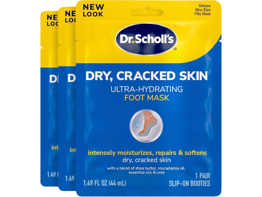 three dr scholls foot masks 