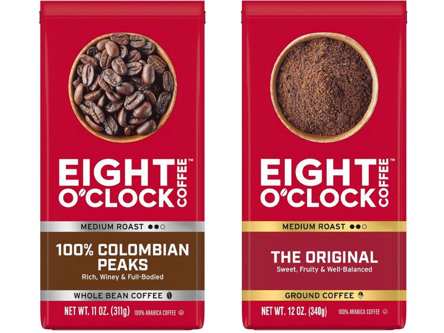 two bags of eight o clock coffee