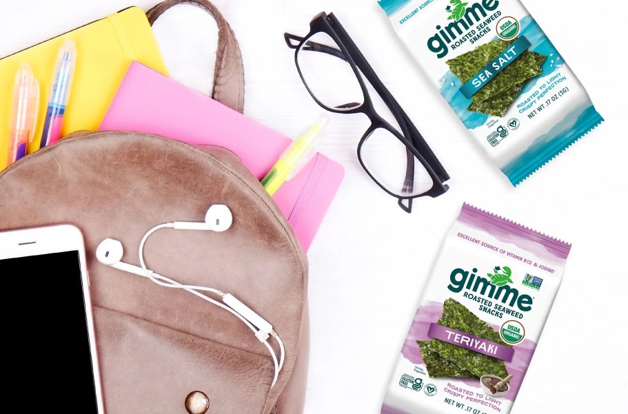 gimMe Organic Roasted Seaweed Sheets 6-Pack Only $3.48 Shipped on Amazon