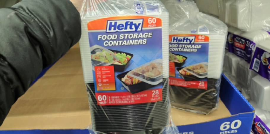 Hefty Food Storage Containers w/ Lids 30-Count Only $6.98 on SamsClub.online