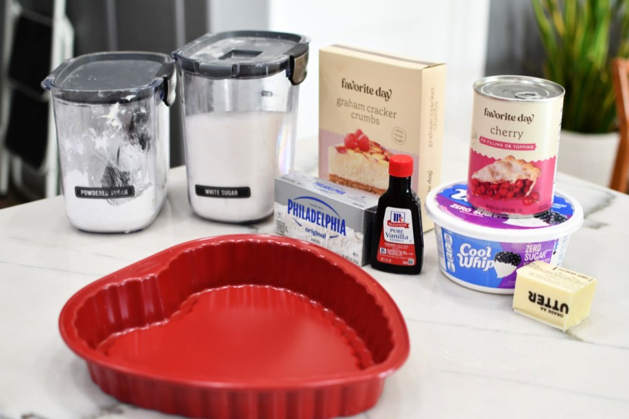 ingredients to make cherry delight