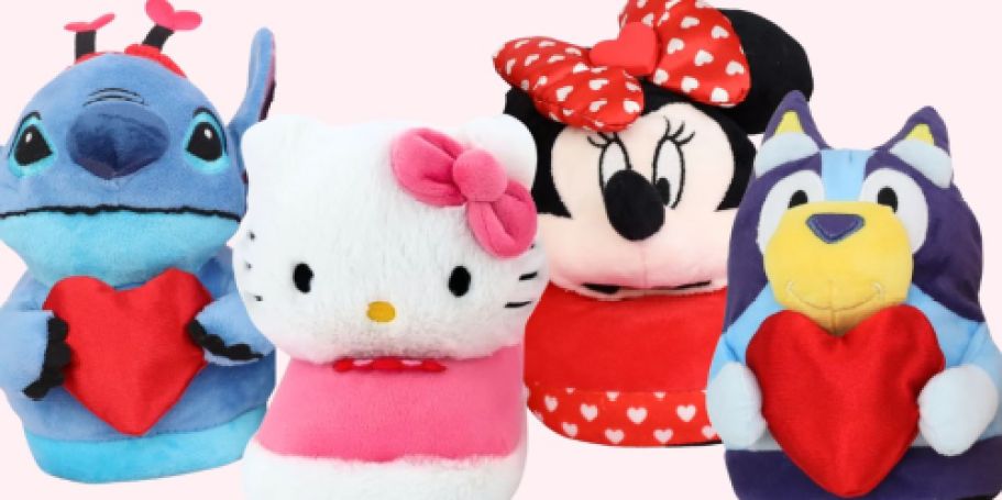 Kids Valentine’s Character Slippers Just $9.98 on Walmart.online | Stitch, Hello Kitty & More