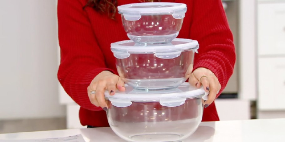 Lock n Lock 3-Piece Nestable Glass Mixing Bowls Set from $16.98 Shipped (Reg. $38)