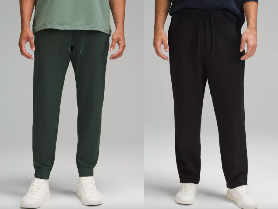 black and green mens sweatpants