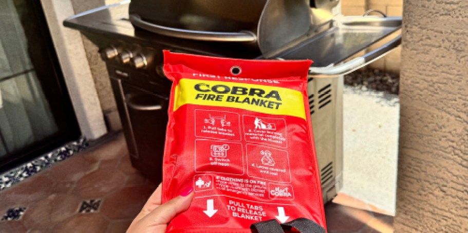 Emergency Fire Blankets from $6 Each Shipped on Amazon (Faster Than a Fire Extinguisher!)