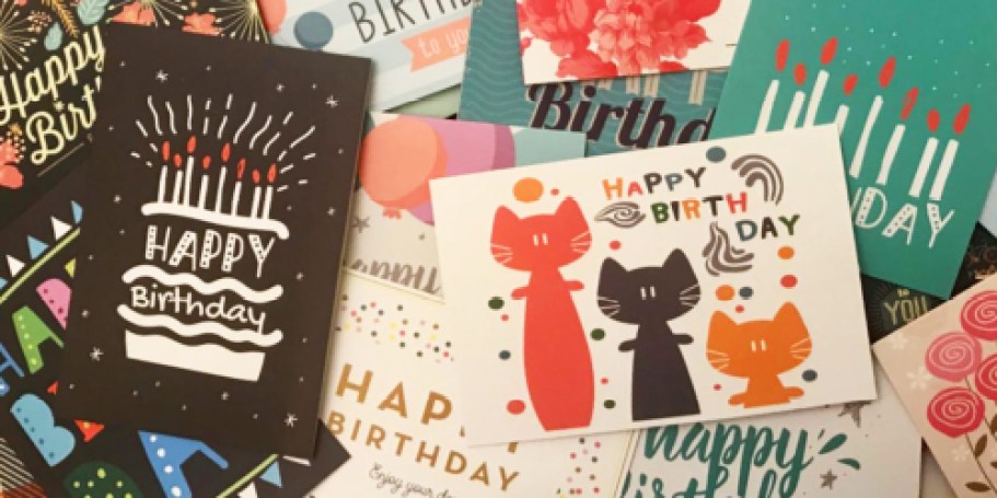 Assorted Birthday Cards 20-Pack Only $6.85 on Amazon (JUST 34¢ Per Card!)