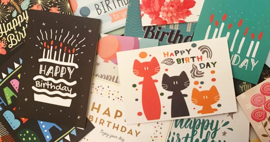 Assorted Birthday Cards 20-Pack Only $6.85 on Amazon (JUST 34¢ Per Card!)