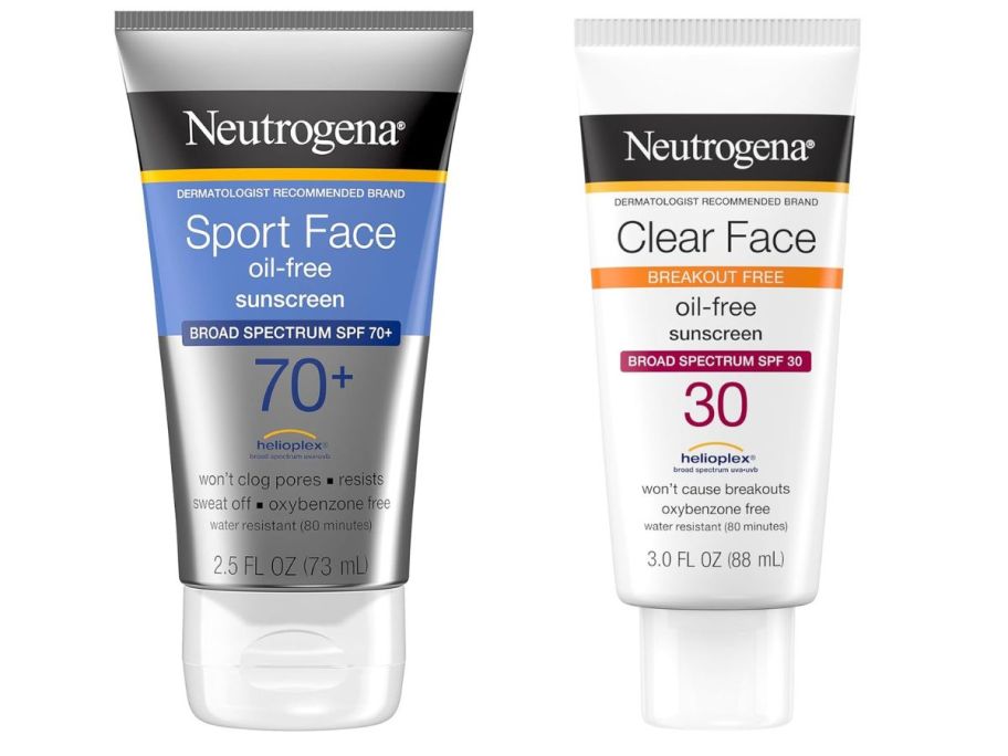 neutrogena suncreen stock images