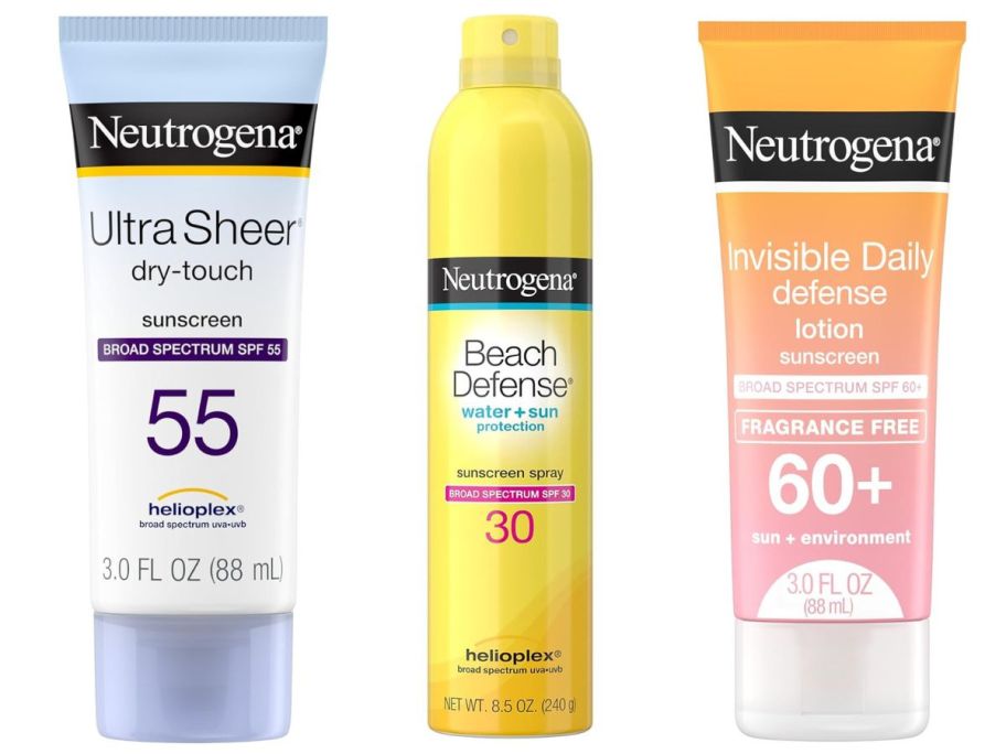 neutrogena suncreen stock images